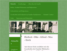 Tablet Screenshot of family-michaelis.de